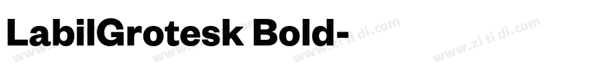 LabilGrotesk Bold字体转换